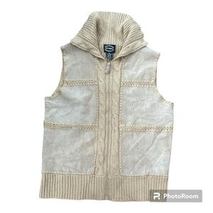 Vintage Y2K 2000’s Designers Studio Original Genuine leather vest